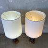 Pair of Mid Century Glass Lamps