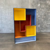 Vintage Bookcase Colorful Cube