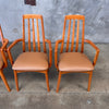 Set of Six Vintage Danish Teak Arm Chairs