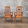 Set of Six Vintage Danish Teak Arm Chairs