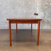 Mid Century Modern Teak Hidden Leaf Dining Table Style Of Svend Age Madsen