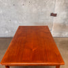 Mid Century Modern Teak Hidden Leaf Dining Table Style Of Svend Age Madsen