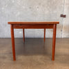 Mid Century Modern Teak Hidden Leaf Dining Table Style Of Svend Age Madsen