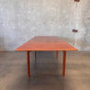 Mid Century Modern Teak Hidden Leaf Dining Table Style Of Svend Age Madsen