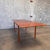 Mid Century Modern Teak Hidden Leaf Dining Table Style Of Svend Age Madsen