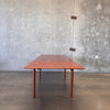 Mid Century Modern Teak Hidden Leaf Dining Table Style Of Svend Age Madsen