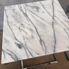 Pair of Chrome & Marble Side Tables