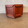 Mid Century Hexagon End Table