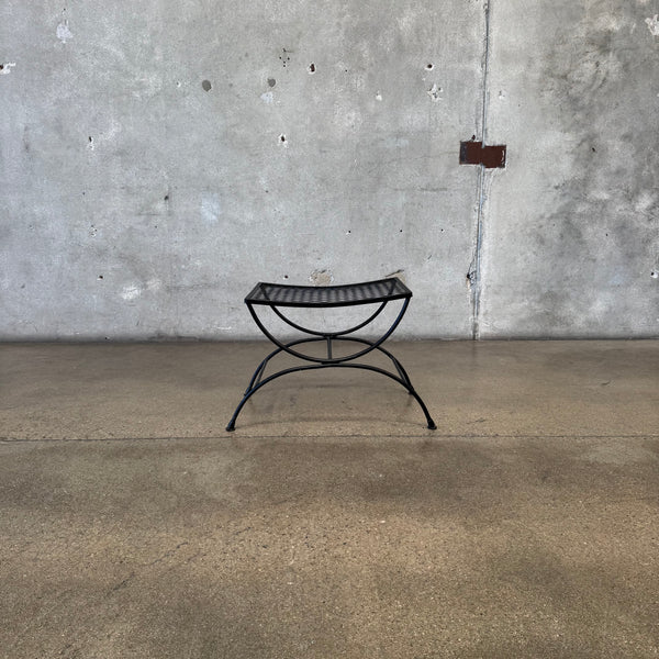 Mid Century Iron Stool / Ottoman Circa 1960