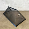 Vintage Mid Century Modern Orange Porcelain Enamel Square Body Fireplace
