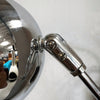 Pair of Vintage Mid Century Modern Wall Mounted Chrome Eyeball Lamps