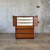 Mid Century Modern Highboy Dresser by Dillingham, in Walnut 1960's