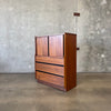 Mid Century Modern Highboy Dresser by Dillingham, in Walnut 1960's