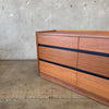 Mid Century Modern 9 Drawer Dresser by Dillingham, in Walnut 1960's