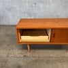 Vintage Teak Low Credenza, Denmark C. 1960