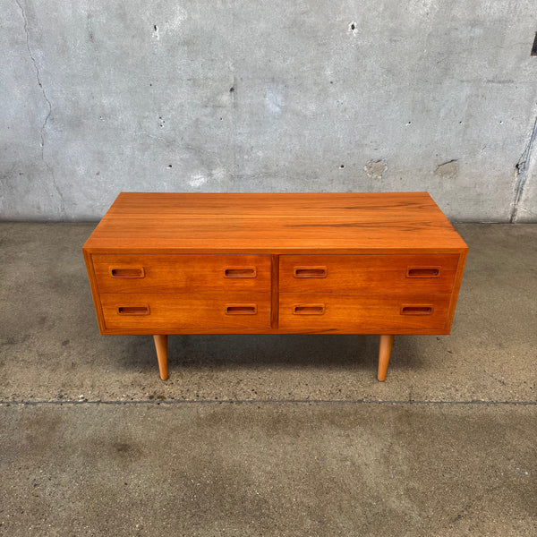 Vintage Teak Low Chest , Denmark C. 1960