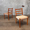 Set of Four Vintage Danish Teak Dining Chairs