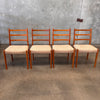 Set of Four Vintage Danish Teak Dining Chairs