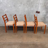 Set of Four Vintage Danish Teak Dining Chairs