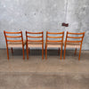 Set of Four Vintage Danish Teak Dining Chairs