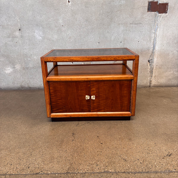 Mid Century Modern Acrylic Top & Two Door Cabinet / Side Table