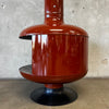 Vintage Mid Century Modern "Terra Cotta" Malm "Fire Drum 2"