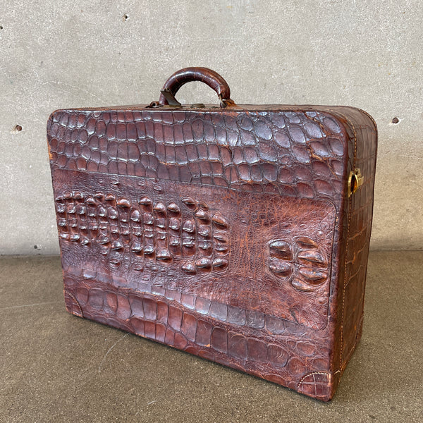 Vintage Authentic Crocodile Carry On Bag