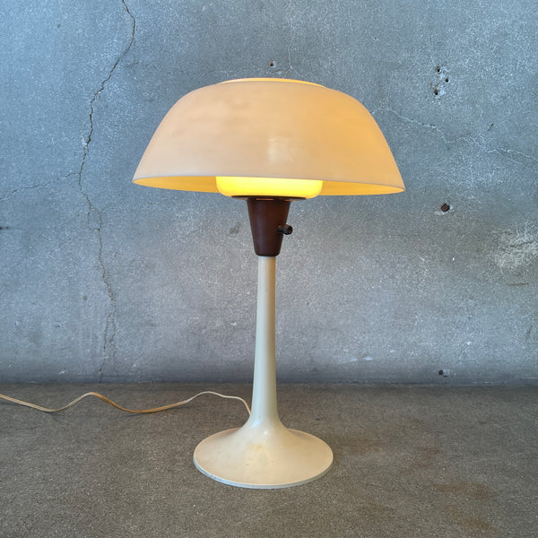 Mid Century Modern Plastic & Metal Lamp