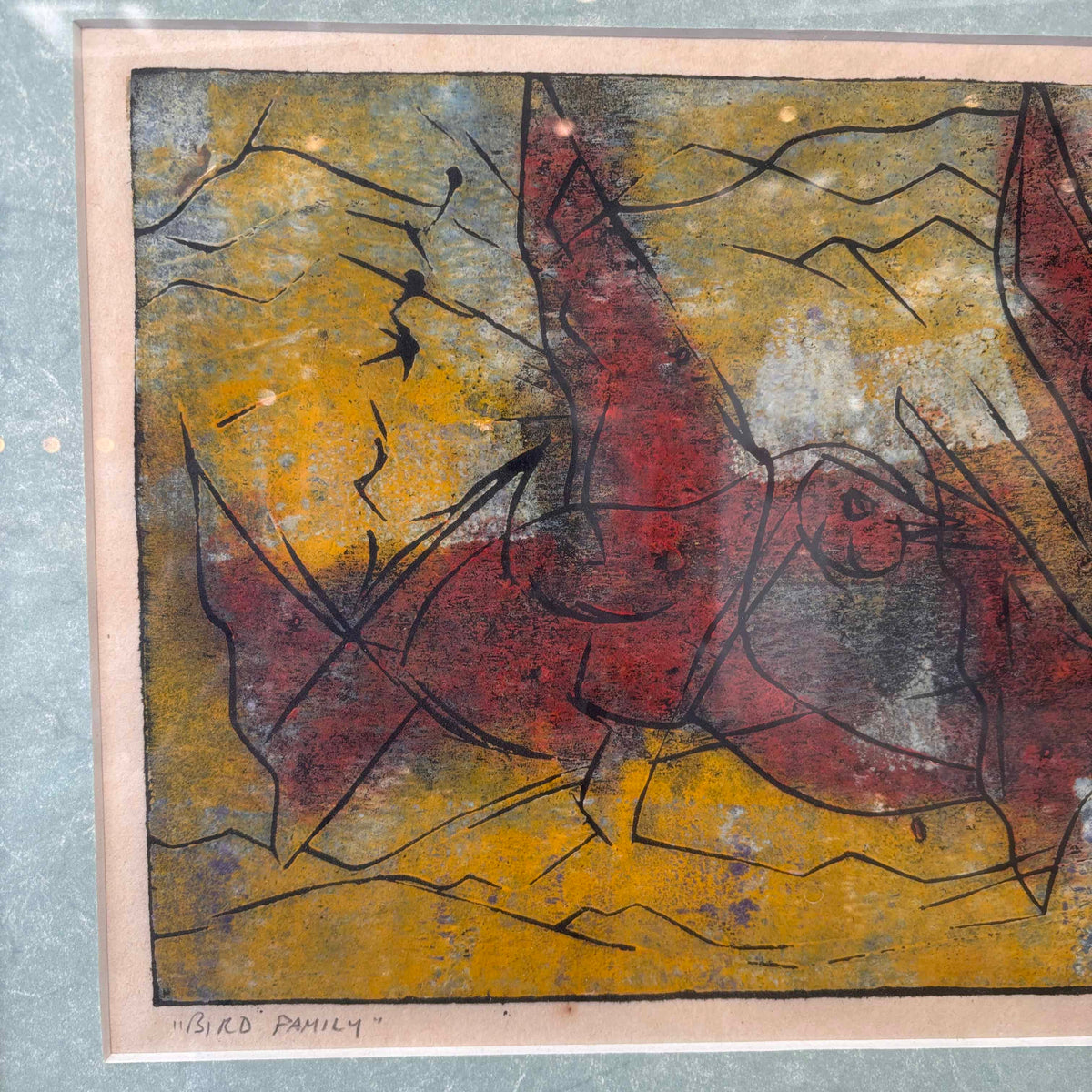 Artist John Murray Barton "Bird Family"