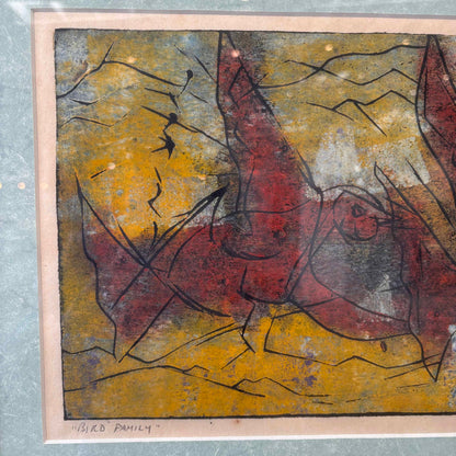 Artist John Murray Barton "Bird Family"
