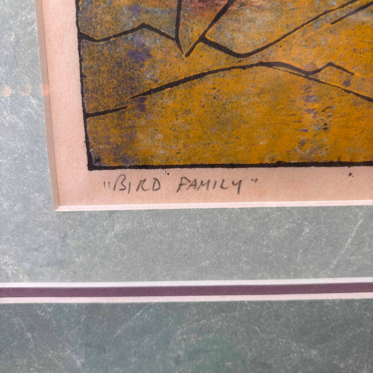 Artist John Murray Barton "Bird Family"