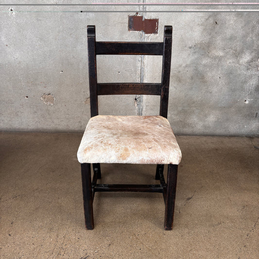 Imperial Monterey Era 1930 Side Chair #2 - Dark Finish Mahogany & Iron Hardware