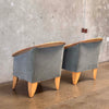 Pair Of Mohair Deco Revival Chairs