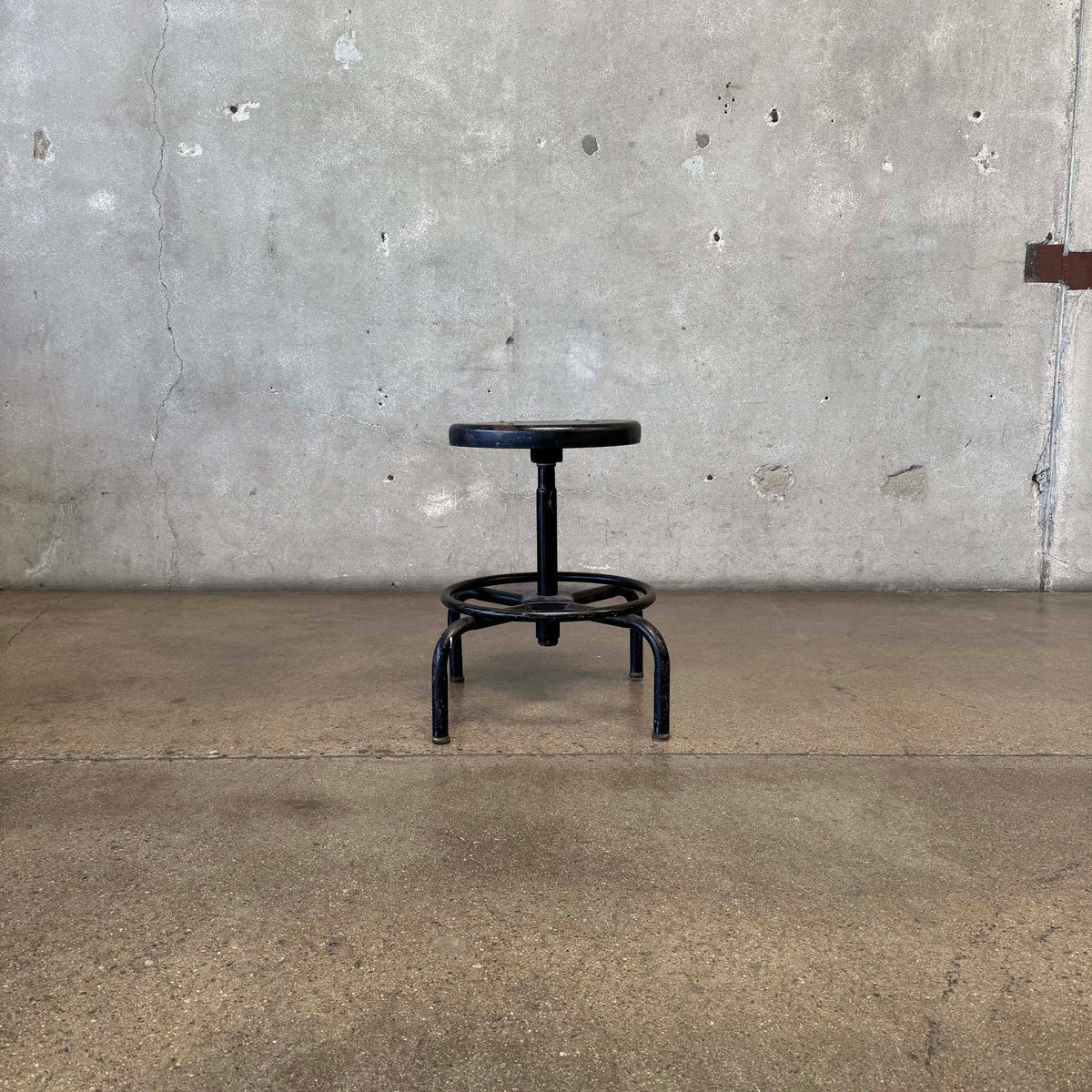 Industrial Black Stool