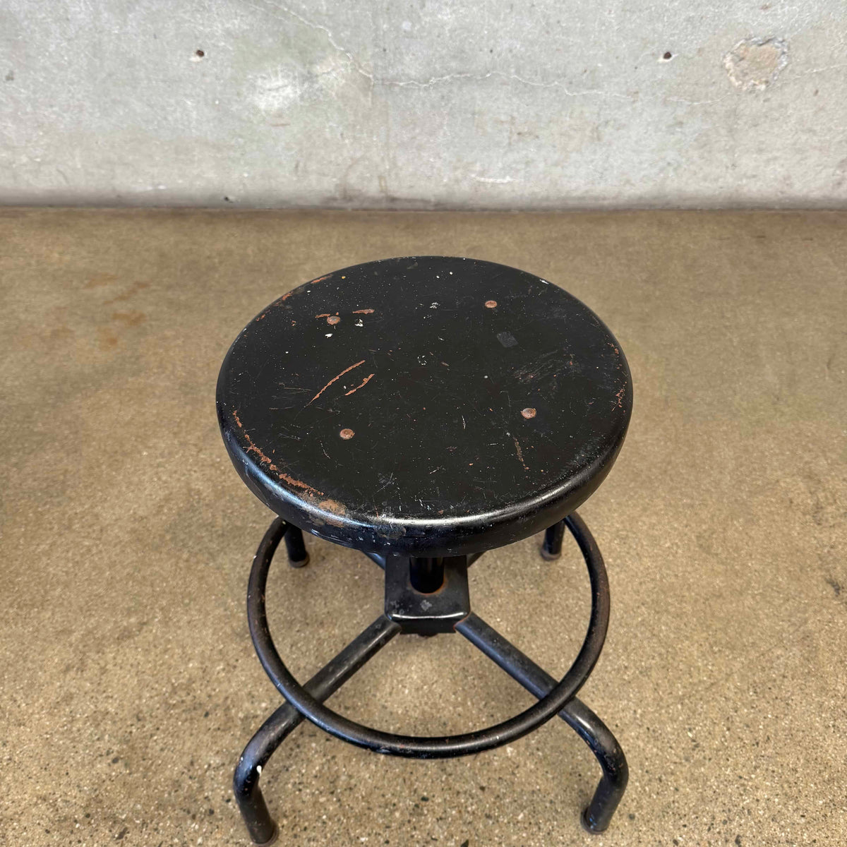 Industrial Black Stool