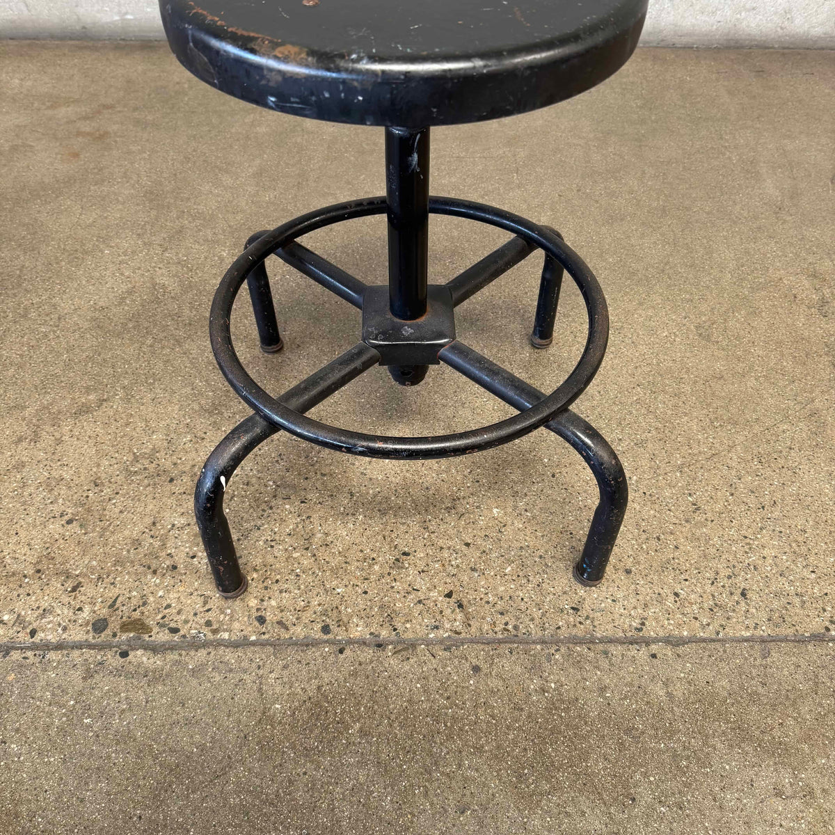 Industrial Black Stool