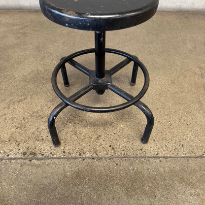 Industrial Black Stool
