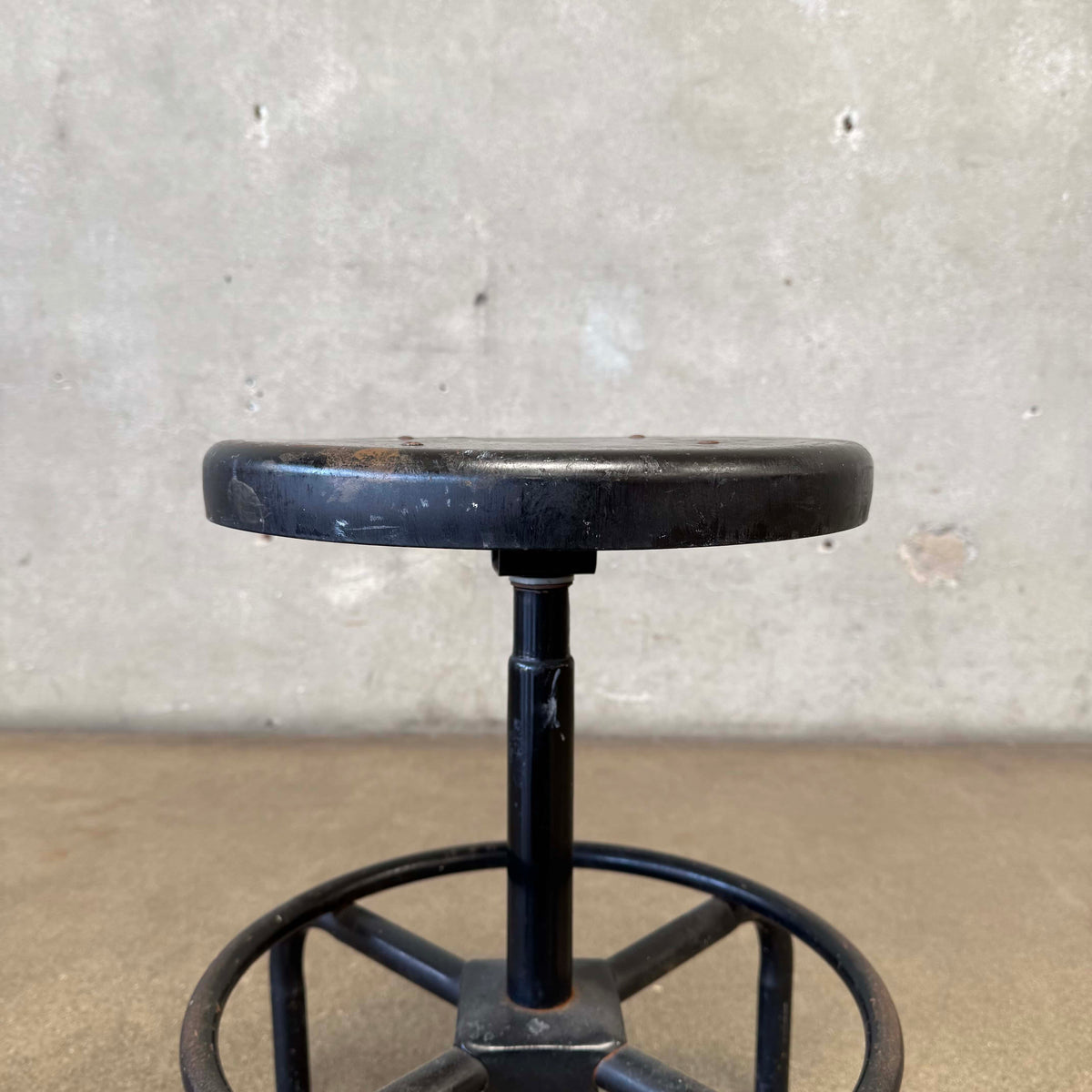 Industrial Black Stool