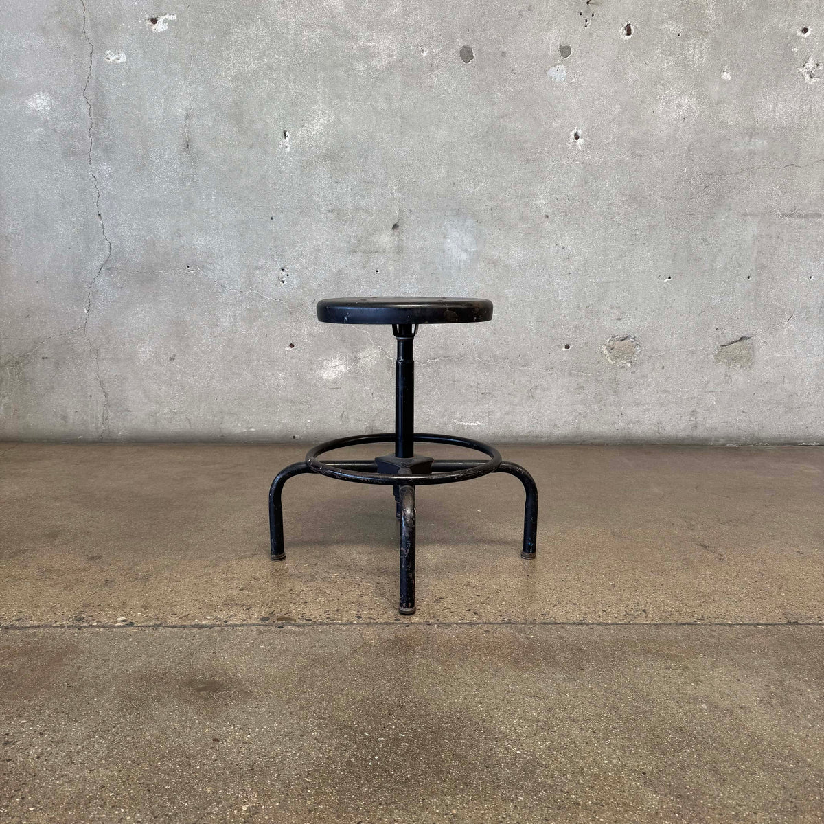 Industrial Black Stool