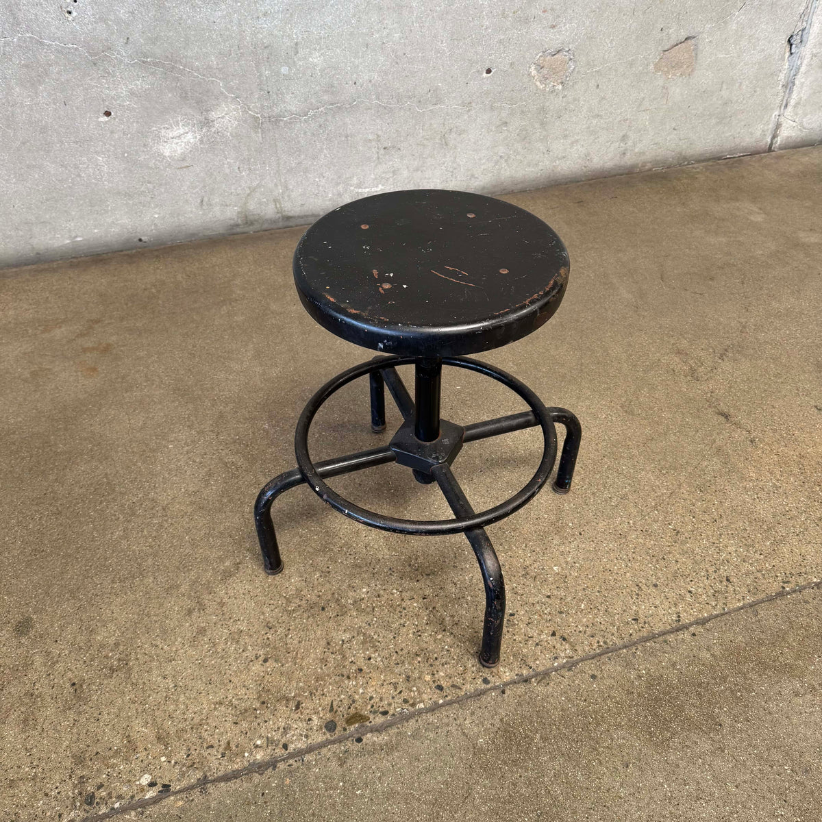 Industrial Black Stool