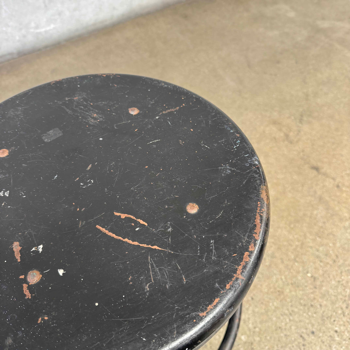 Industrial Black Stool