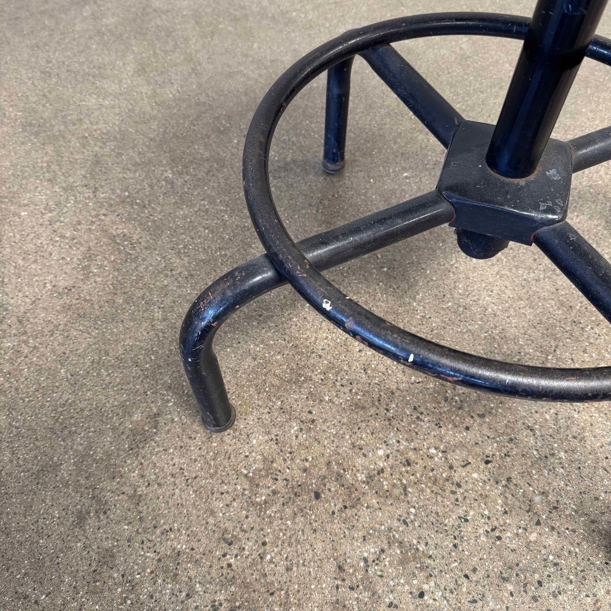 Industrial Black Stool