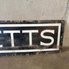 Vintage Massachusetts Porcelain Sign by Balto of New York
