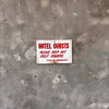 Vintage Metal "Hotel" Sign