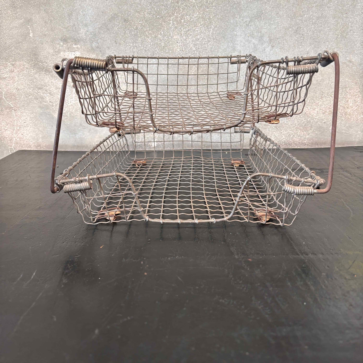 Wire Letter Rack - Two Baskets