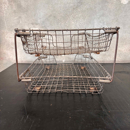 Wire Letter Rack - Two Baskets