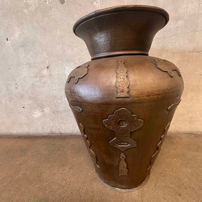 Imported Brass Garden Urn