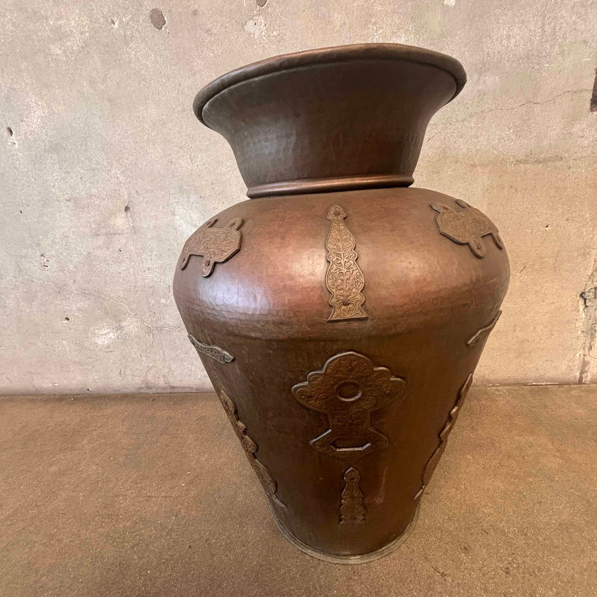 Imported Brass Garden Urn