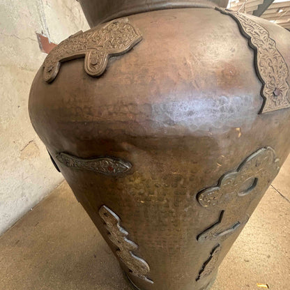 Imported Brass Garden Urn