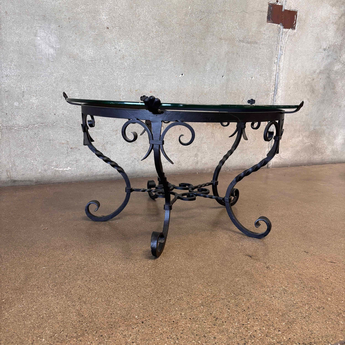 Wrought Iron Patio Table With Glass Top